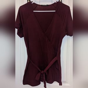 Women's Faux Wrap Shirt